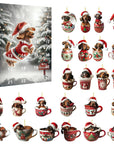 Dachshund Charm | Festive Playful Acrylic Advent Calendar for Holiday Countdown 0