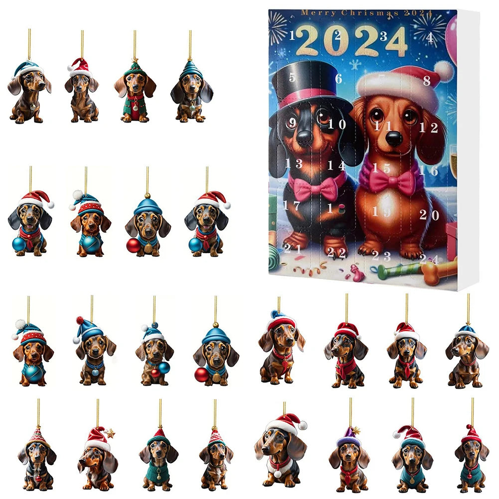 Dachshund Joy | Festive Whimsical Advent Calendar for Dog Lovers 12