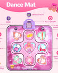 DanceJoy | Interactive Fun Pink Dance Mat for Girls with Scoring Function 1
