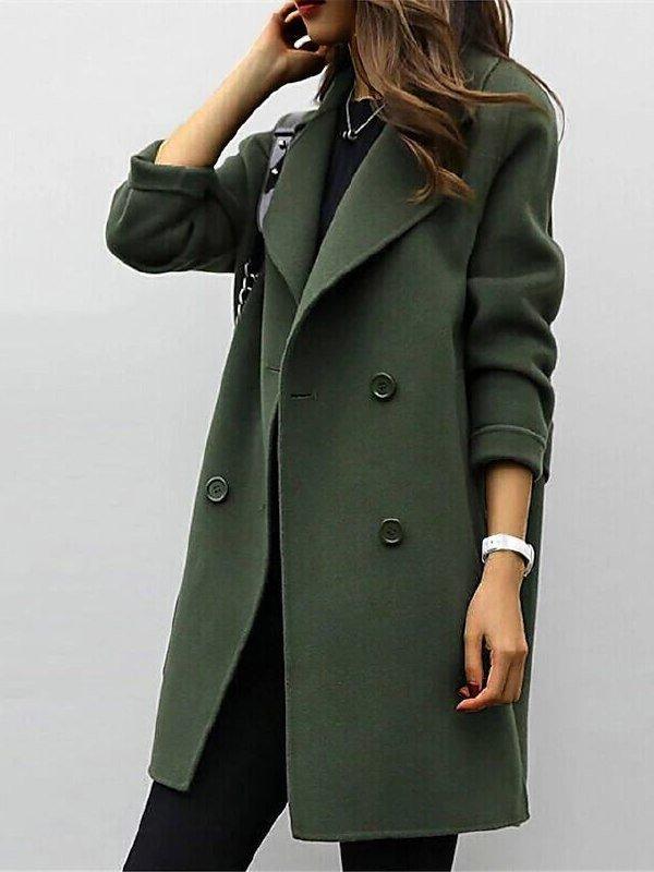 Daphne | Elegant Black Trench Coat for Women - Timeless Winter Style 0