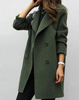 Daphne | Elegant Black Trench Coat for Women - Timeless Winter Style 0