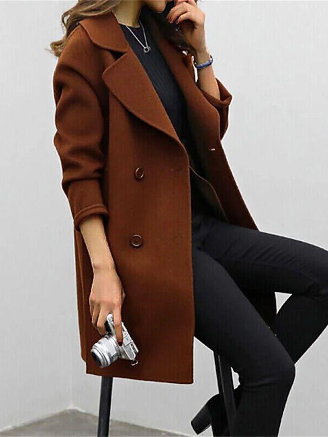 Daphne | Elegant Black Trench Coat for Women - Timeless Winter Style 2