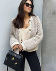 Daphne | Women's Cozy Fleece Button Front Jacket – Warm and Stylish 3