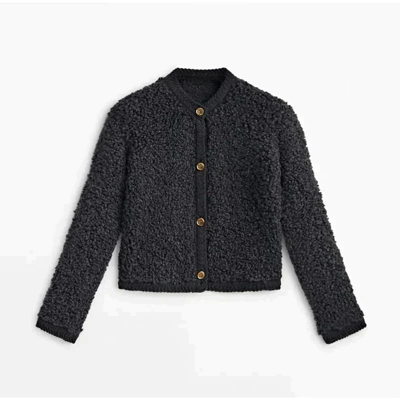 Daphne | Women's Cozy Fleece Button Front Jacket – Warm and Stylish 5