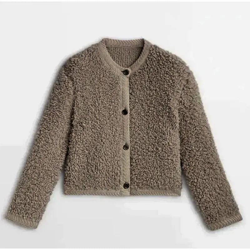 Daphne | Women&#39;s Cozy Fleece Button Front Jacket – Warm and Stylish 7