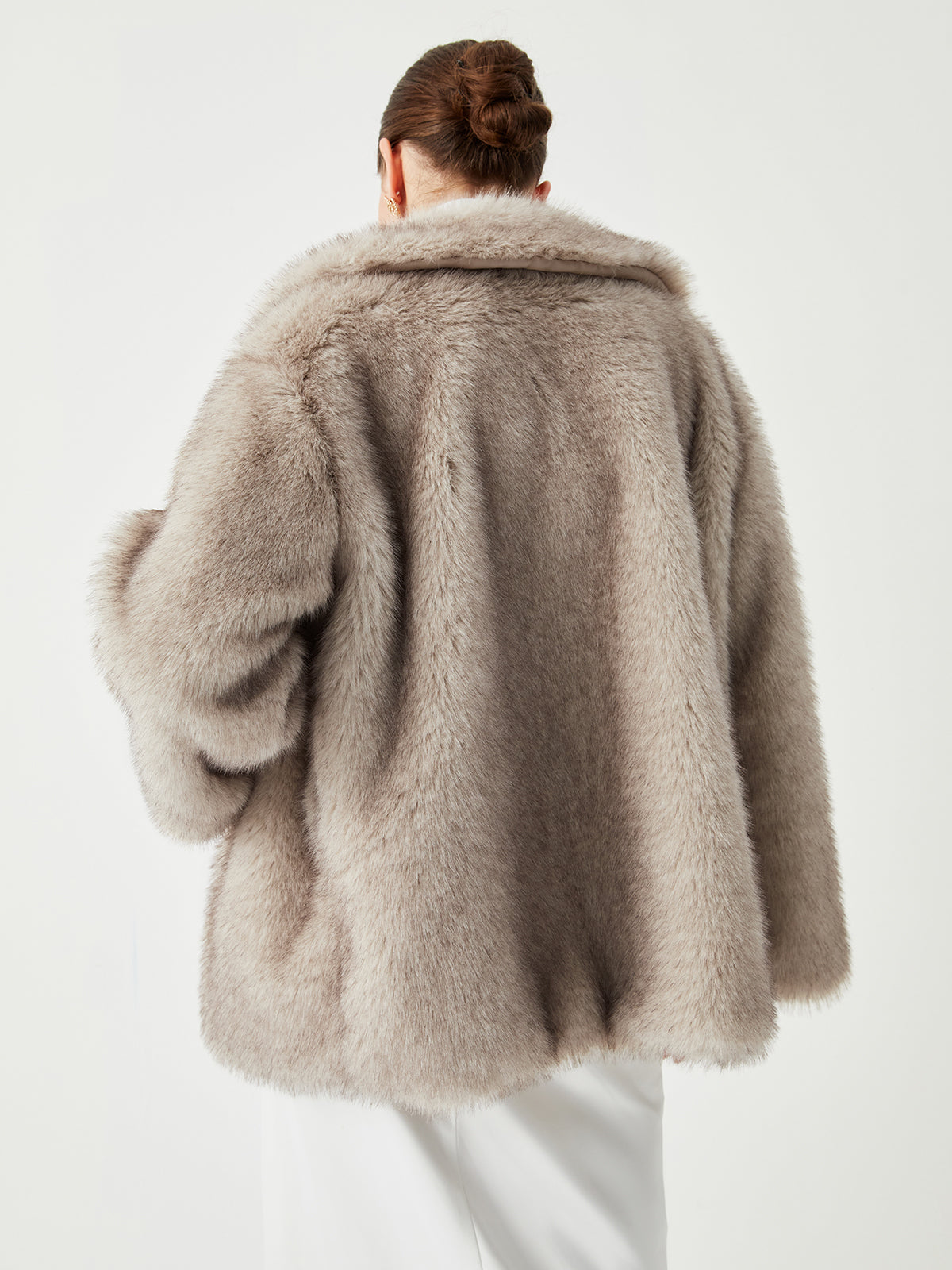 Dayana | Oversized Collared Faux Fur Coat 5