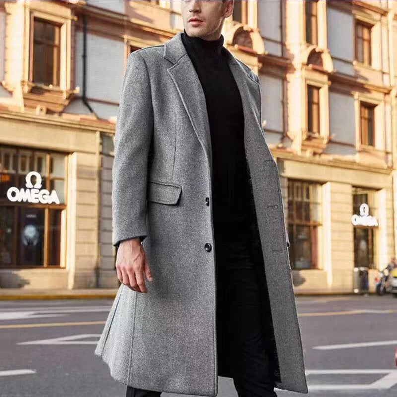 Dean | Long Overcoat for Men with Sleek and Contemporary Silhouette 2