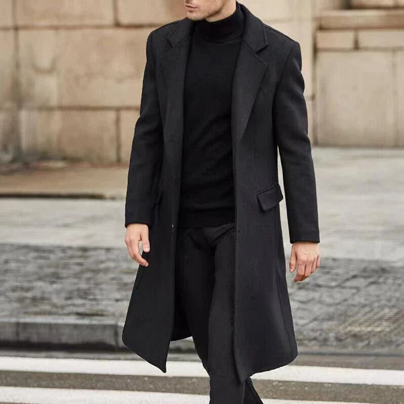 Dean | Long Overcoat for Men with Sleek and Contemporary Silhouette 3