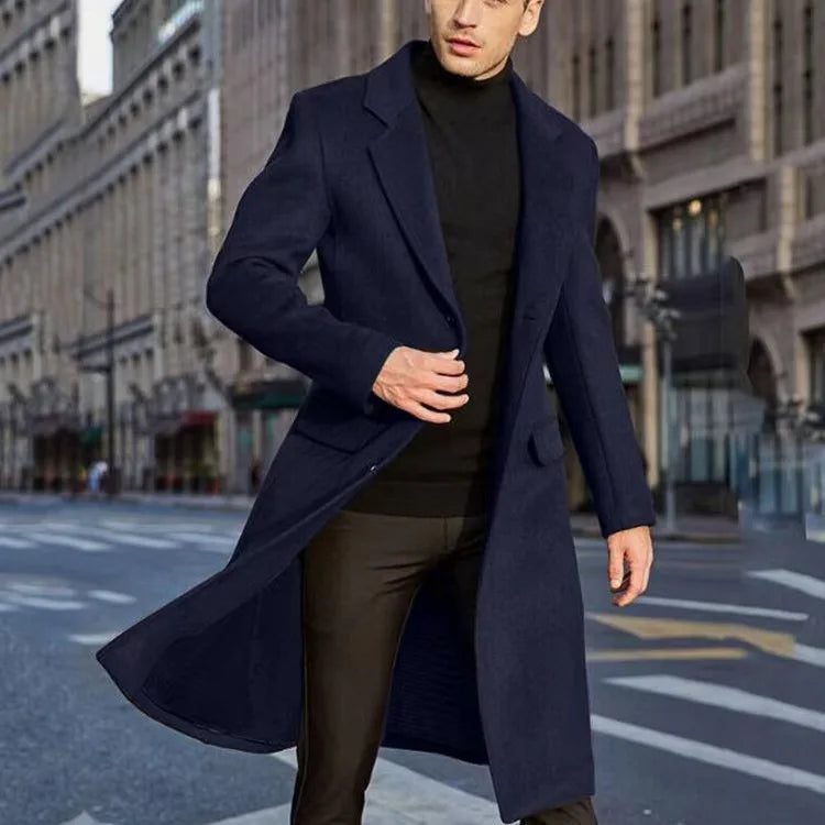 Dean | Long Overcoat for Men with Sleek and Contemporary Silhouette 7