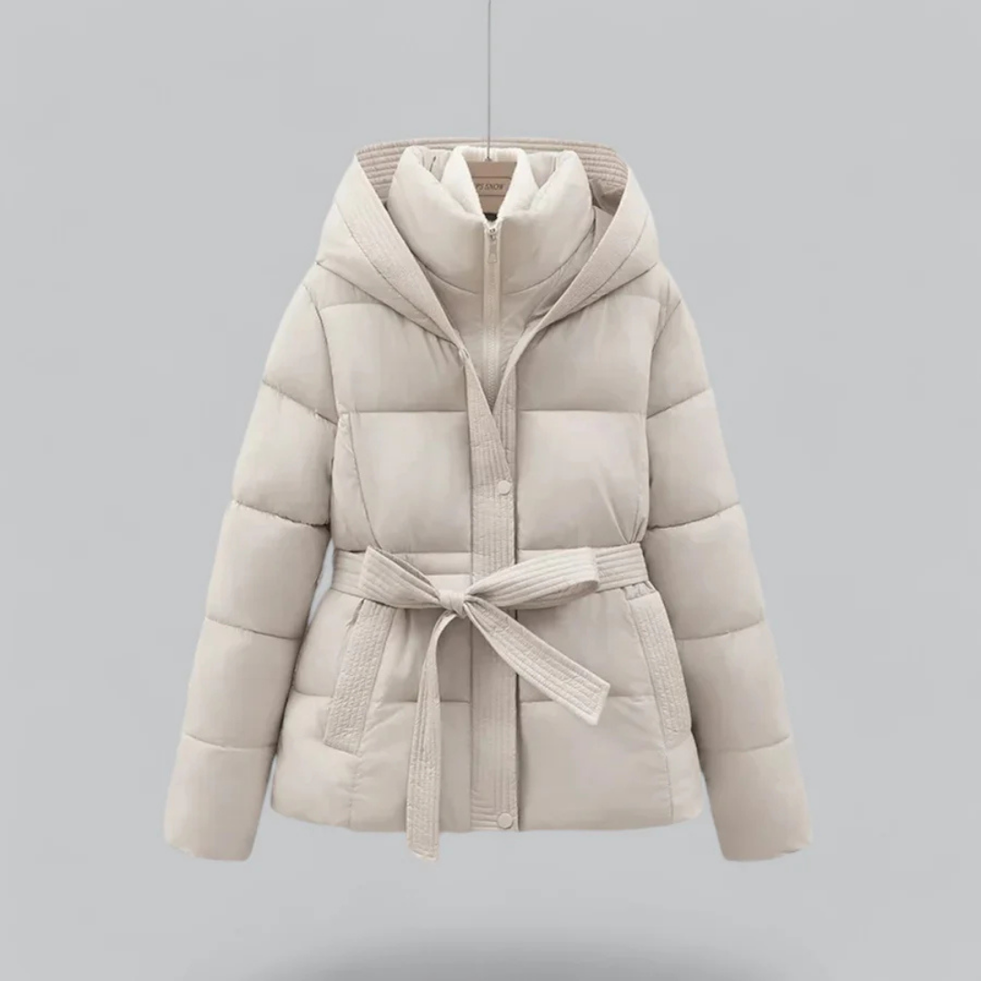 Delilah | Warm Belted Hooded Puffer Jacket for Women’s Winter Style 2