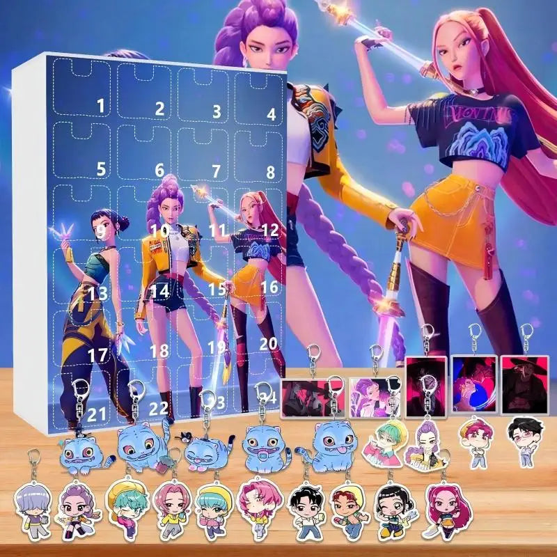 Demonix | Unique Dark Fantasy Kpop Advent Calendar with 24 Keychains 8