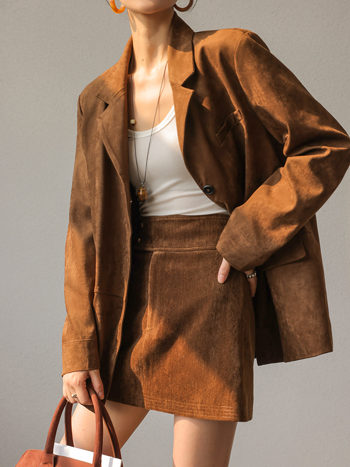 Denise | Vintage Suede Blazer 0
