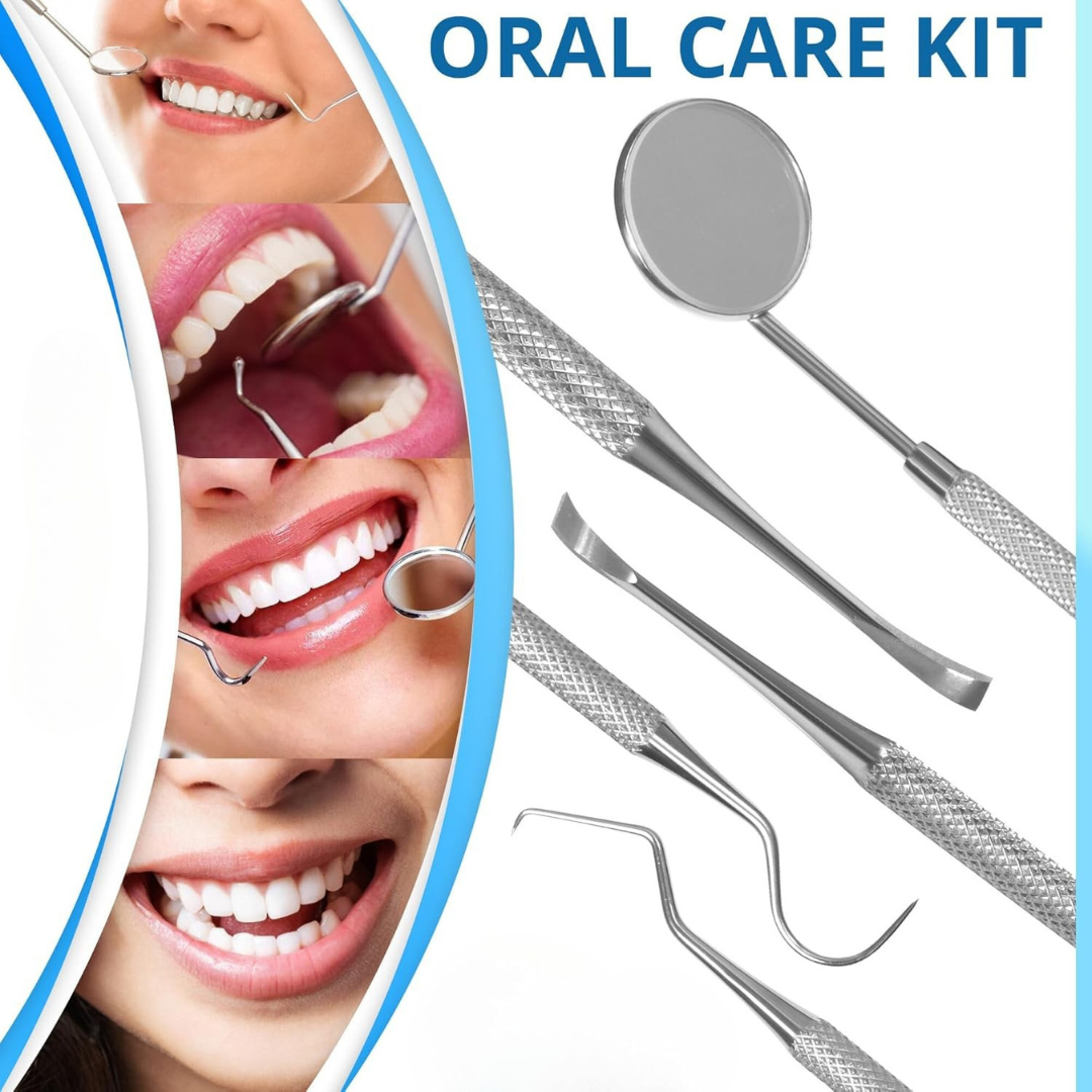 DentEase | Stainless Steel Dental Tools Set – Tartar Remover for Home Use 1