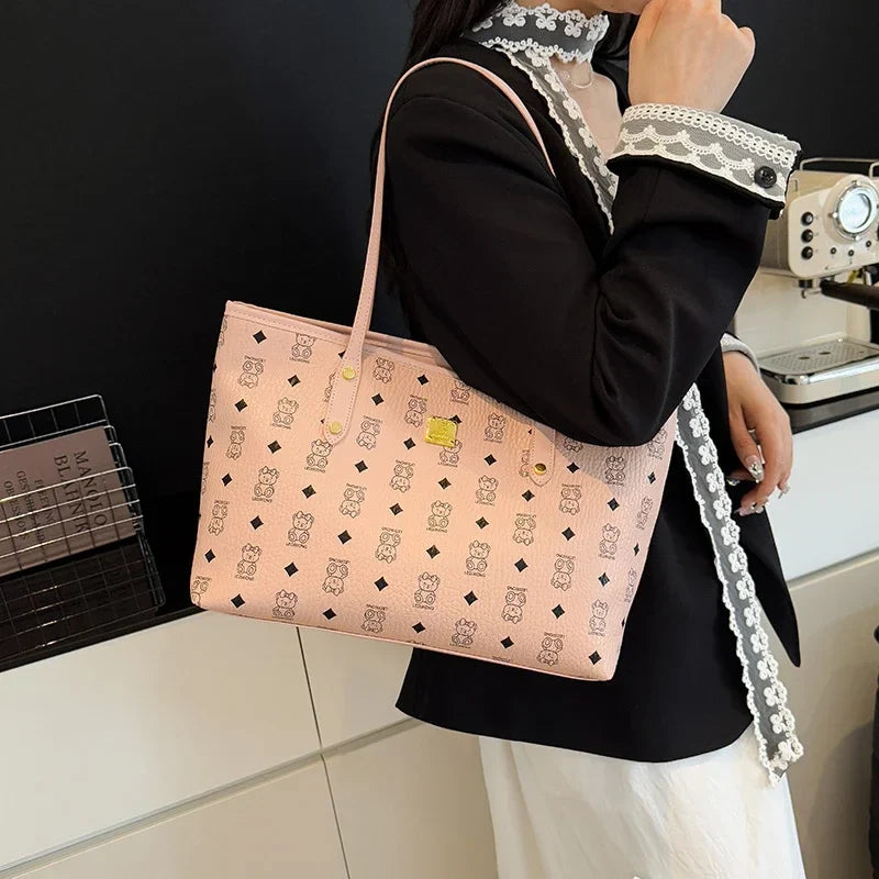 Designer Paris Fashion Crossbody Bag High-End Minimalist Leather Tote Vintage Inspired Commuter Purse Women Elegant Shopper 2