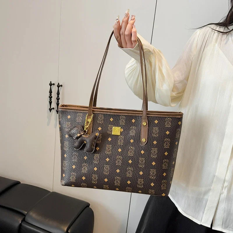 Designer Paris Fashion Crossbody Bag High-End Minimalist Leather Tote Vintage Inspired Commuter Purse Women Elegant Shopper 8