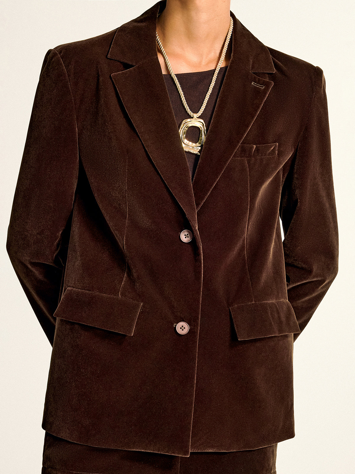 Destiny | Velvet Shawl Collar Blazer 4