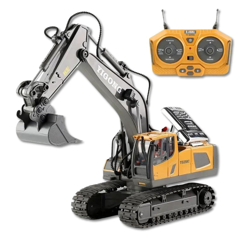 DiggerMaster | RC Excavator with 11 Functions – Realistic Construction Vehicle Toy 0
