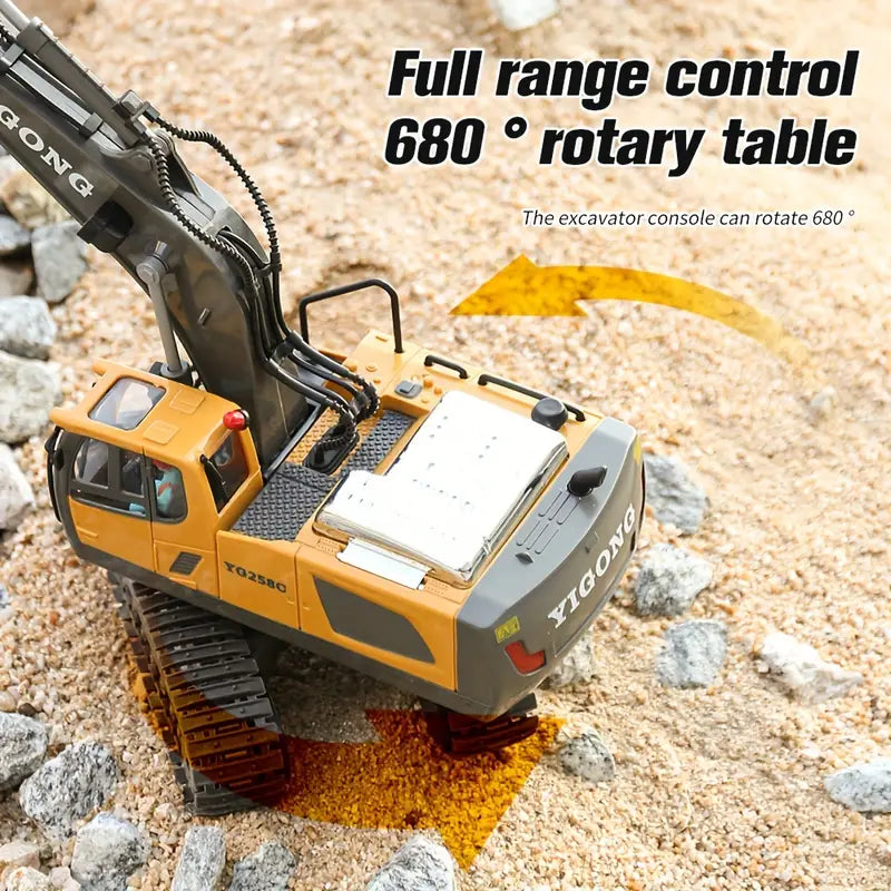 DiggerMaster | RC Excavator with 11 Functions – Realistic Construction Vehicle Toy 1