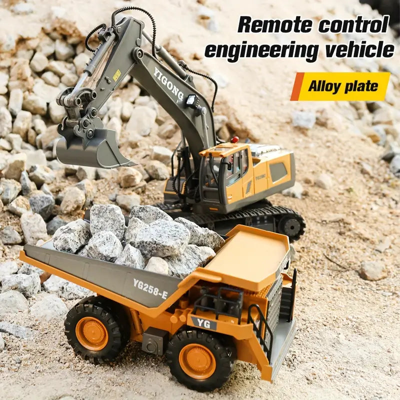 DiggerMaster | RC Excavator with 11 Functions – Realistic Construction Vehicle Toy 3
