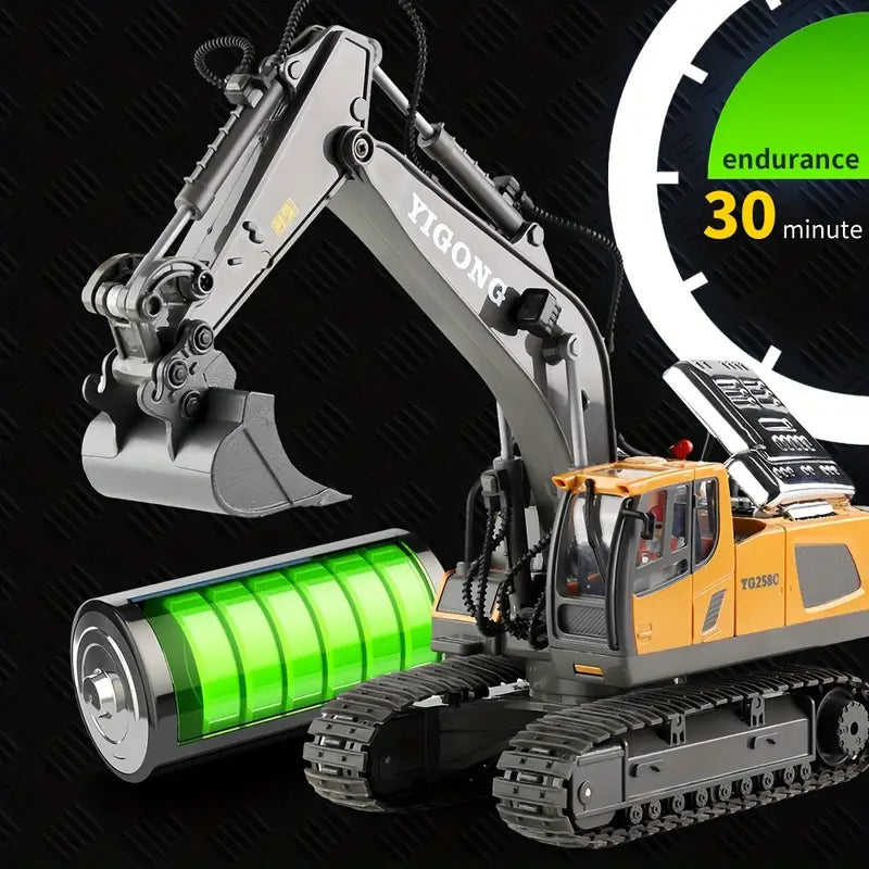 DiggerMaster | RC Excavator with 11 Functions – Realistic Construction Vehicle Toy 5