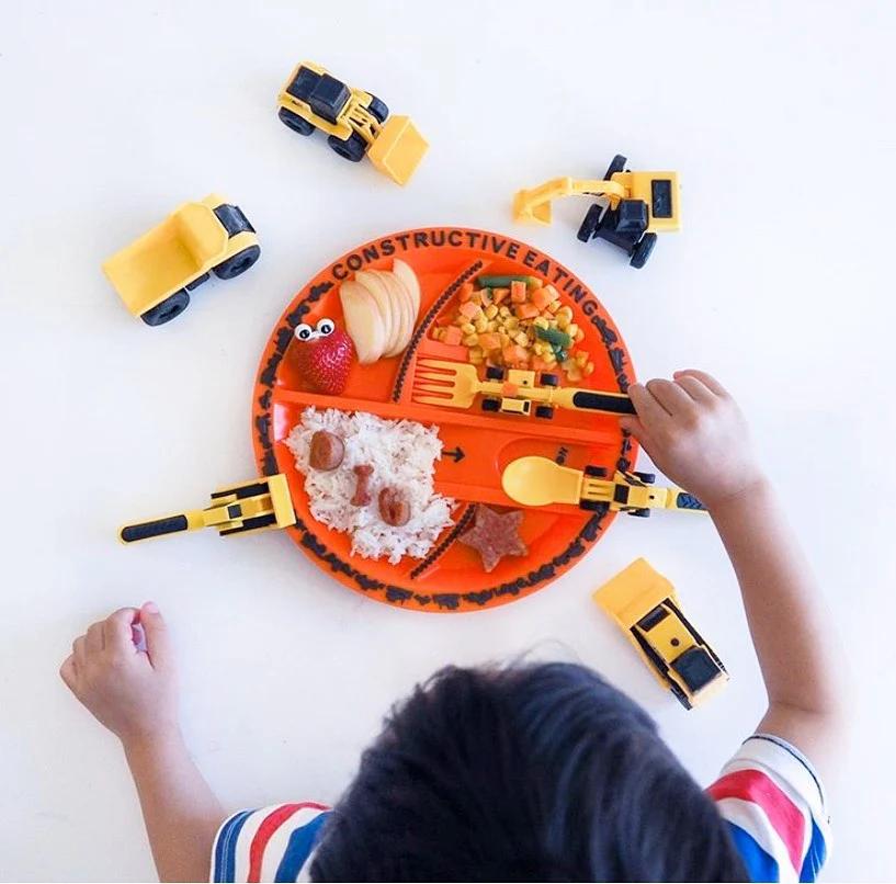 DiggerWare | Engaging Fun Children&#39;s Mealtime Tableware Set 8