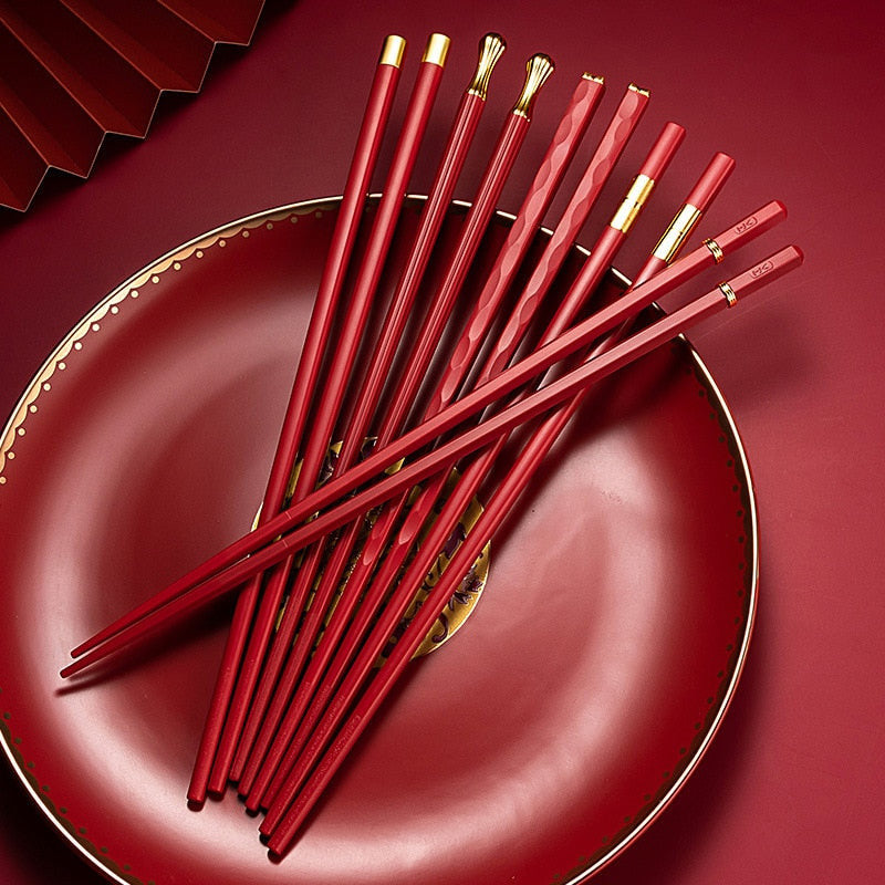 DineLux | Elegant Sophisticated Alloy Chopstick Set 2