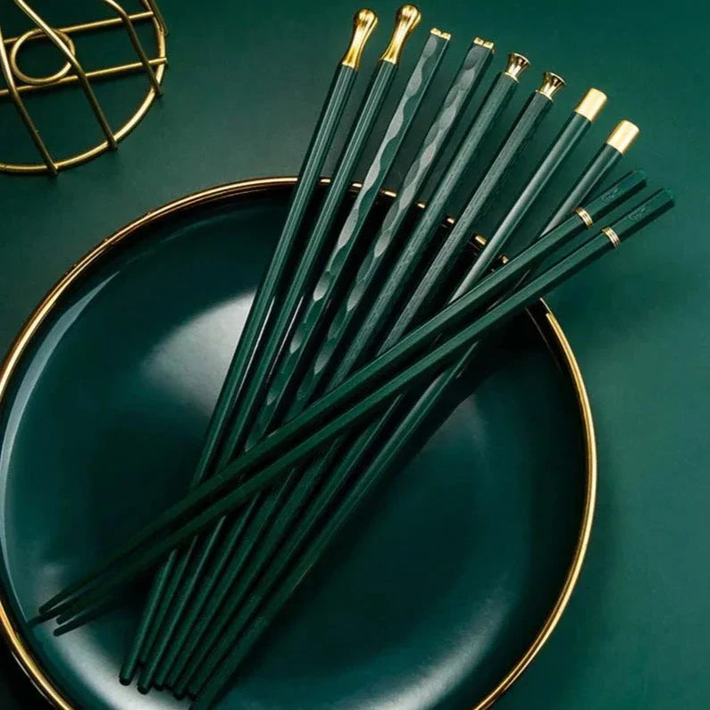 DineLux | Elegant Sophisticated Alloy Chopstick Set 3