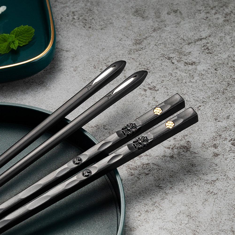 DineLux | Elegant Sophisticated Alloy Chopstick Set 8