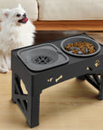 DinePaw | Elevated Dog Bowl with Adjustable Stand & Slow Feeding Design 1
