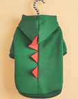 Dog Halloween Costume Fleece Dinosaur Hoodie | Pet Outfit Warm 5