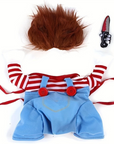 Dog Halloween Costume Plush Funny Outfit | Scary Doll Design 2