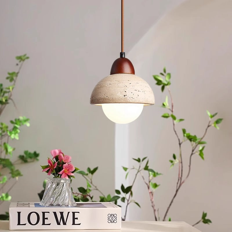 Draftsman | Artistic Mushroom Stone Pendant Lamp 0