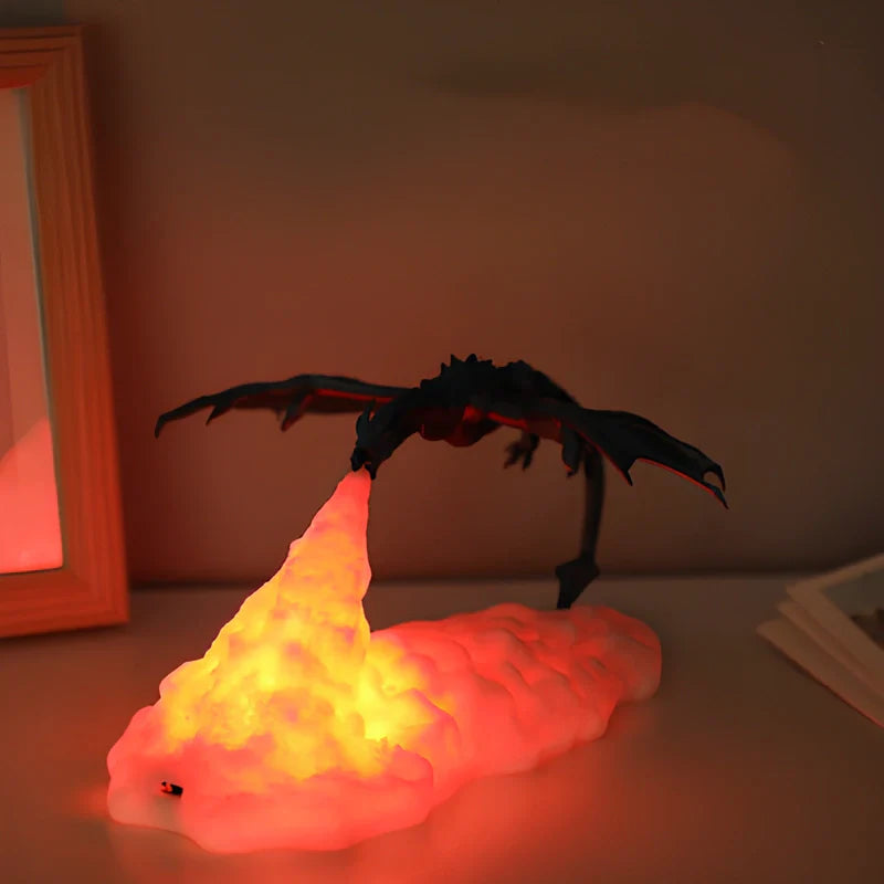 DragonGlow | LED Dragon Flame Lamp Sculpture for Home Decoration 1