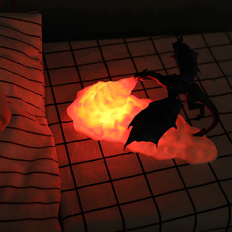 DragonGlow | LED Dragon Flame Lamp Sculpture for Home Decoration 2