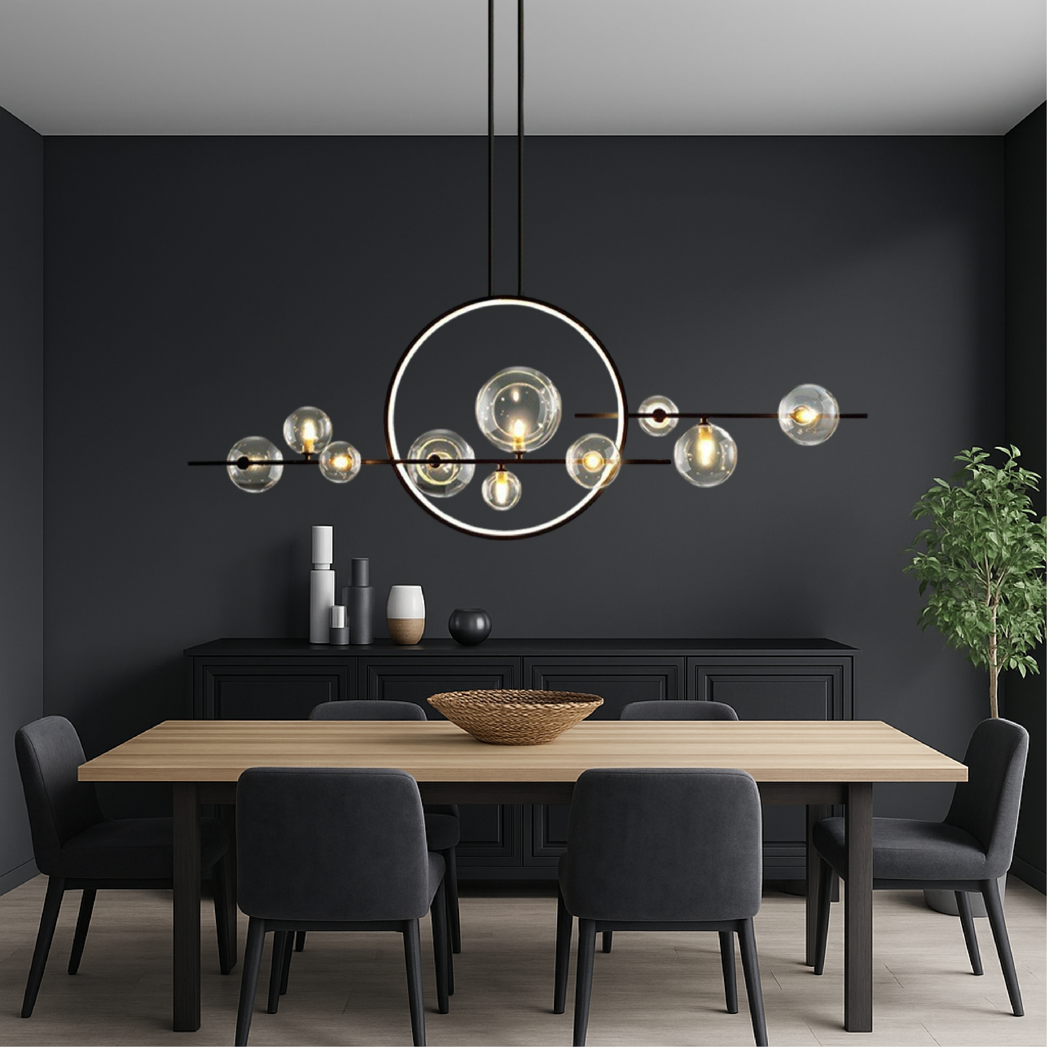 Dravyn | Modern Kitcheb Glass Chandelier 0