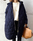 Durable Hooded Women's Casual Mid-Length Coat – Non-Stretch, Perfect for All Seasons 2