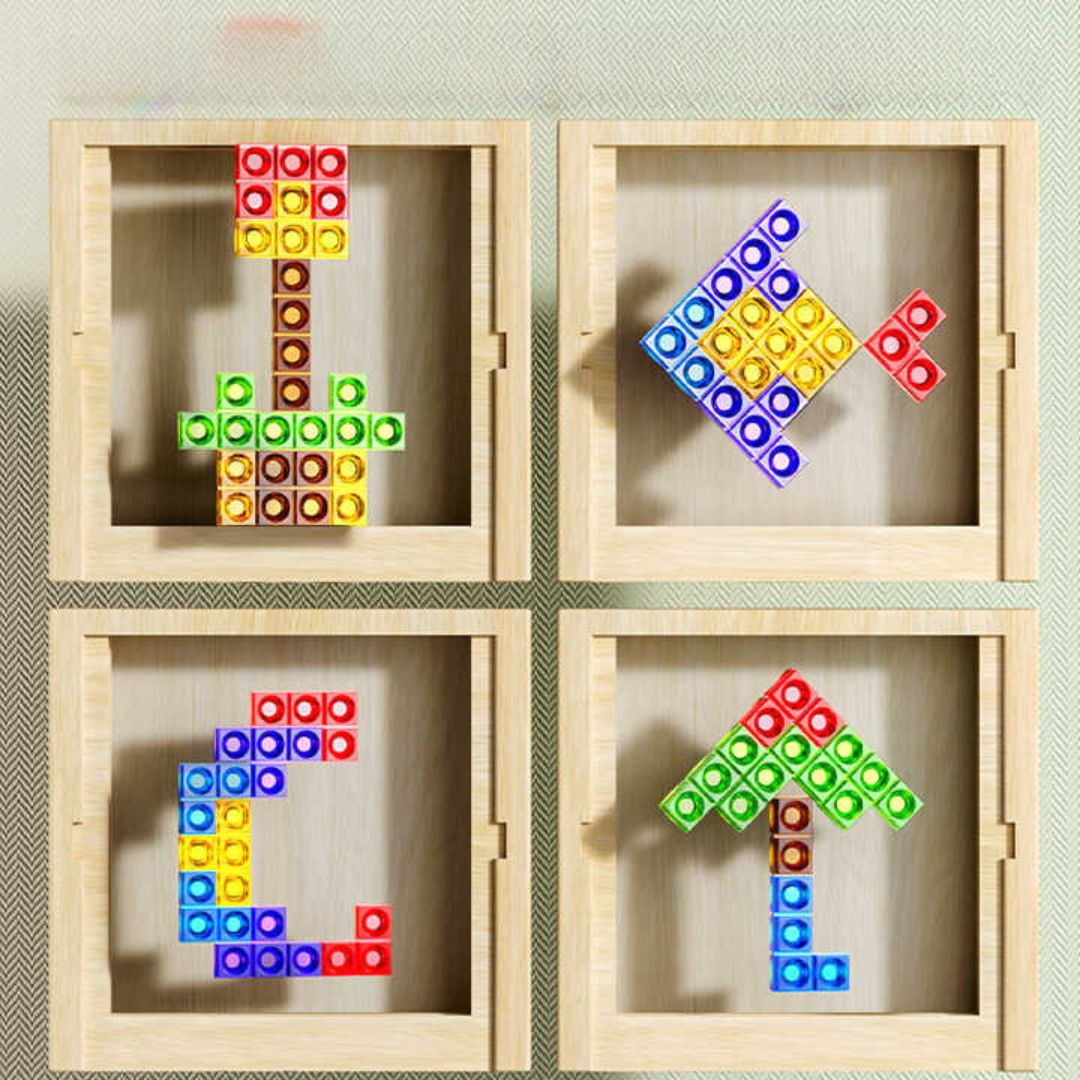 Eco-Friendly Tetris Puzzle Game – Sustainable Wooden Blocks for Family Fun and Skill Building 2