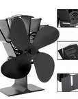 EcoFan | Wood Stove Heat-Powered Aluminum Fan for Even Airflow 4