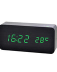 EcoWood | Modern Elegant Digital Wooden Alarm Clock with LED Display 3