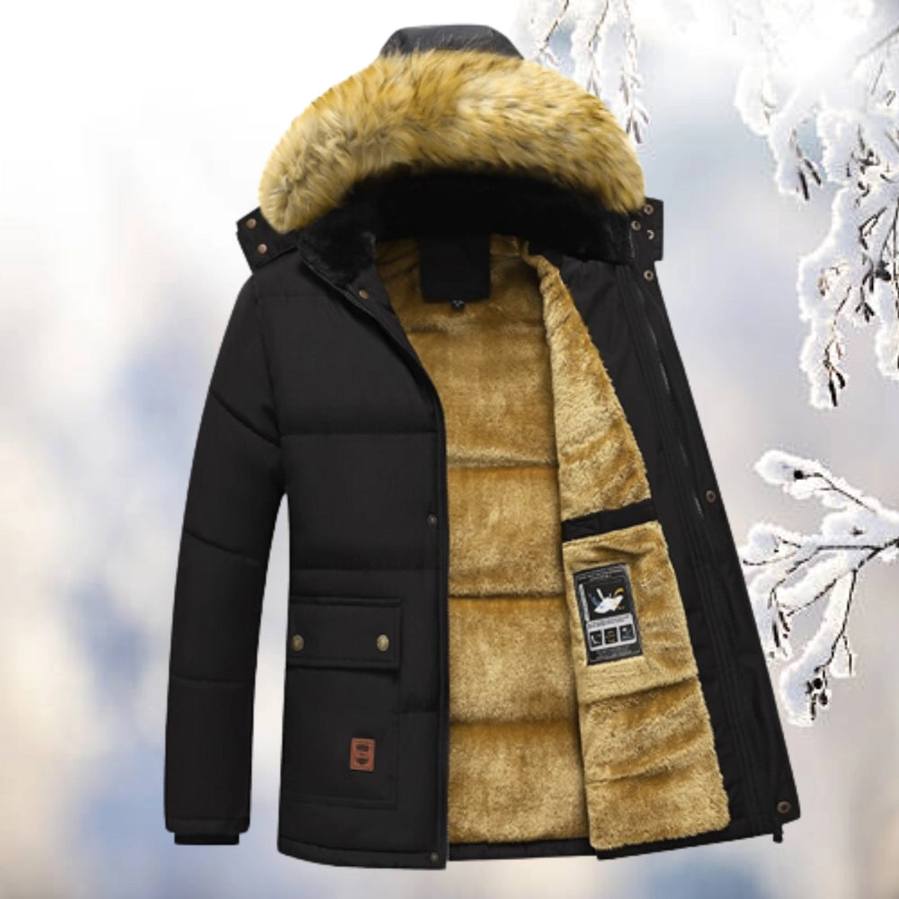 Edward | Quilted Parka Coat with Fleece Lining for Men 0