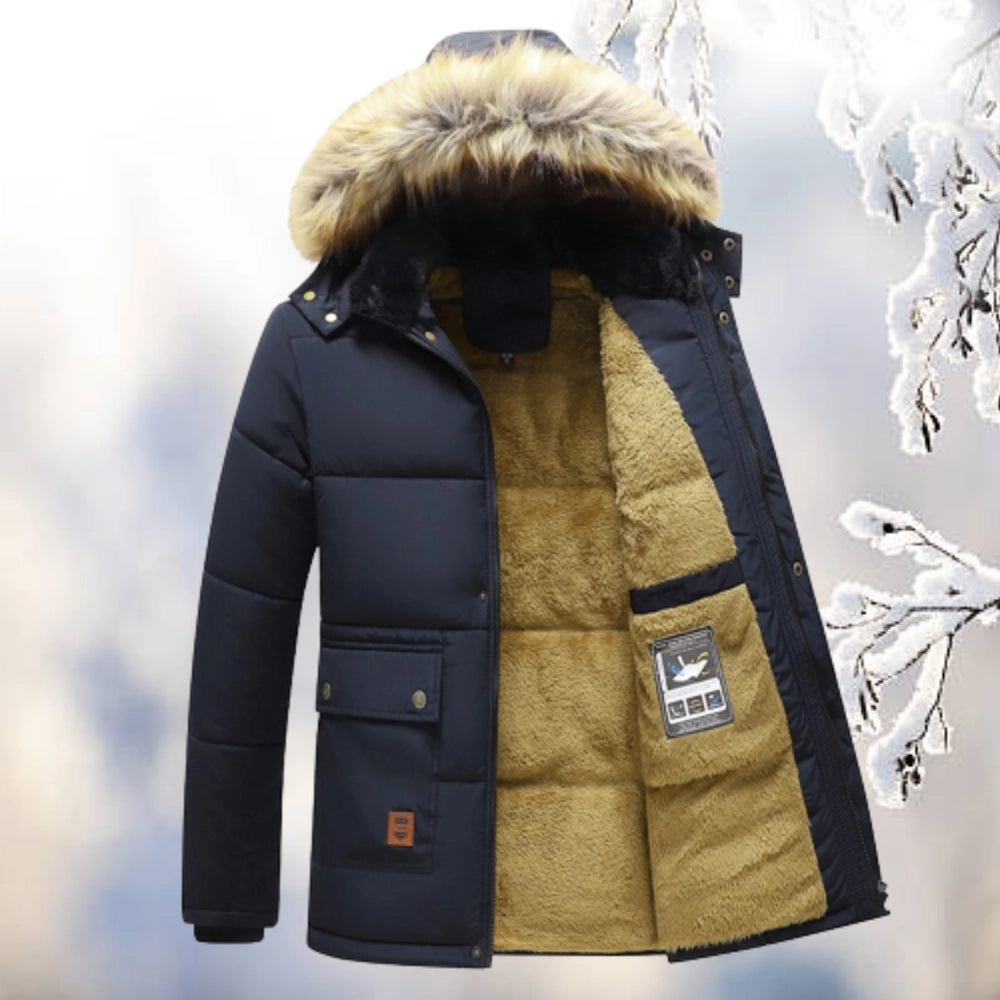 Edward | Quilted Parka Coat with Fleece Lining for Men 1