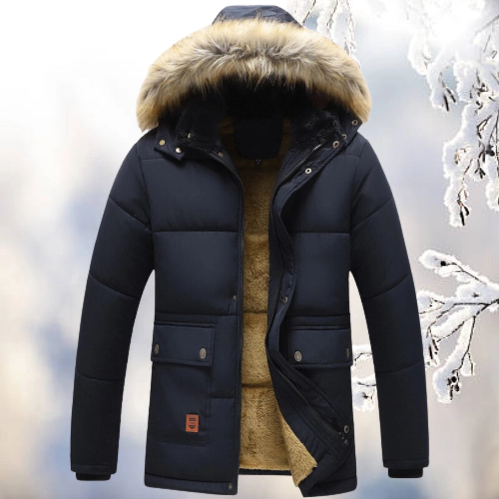 Edward | Quilted Parka Coat with Fleece Lining for Men 2
