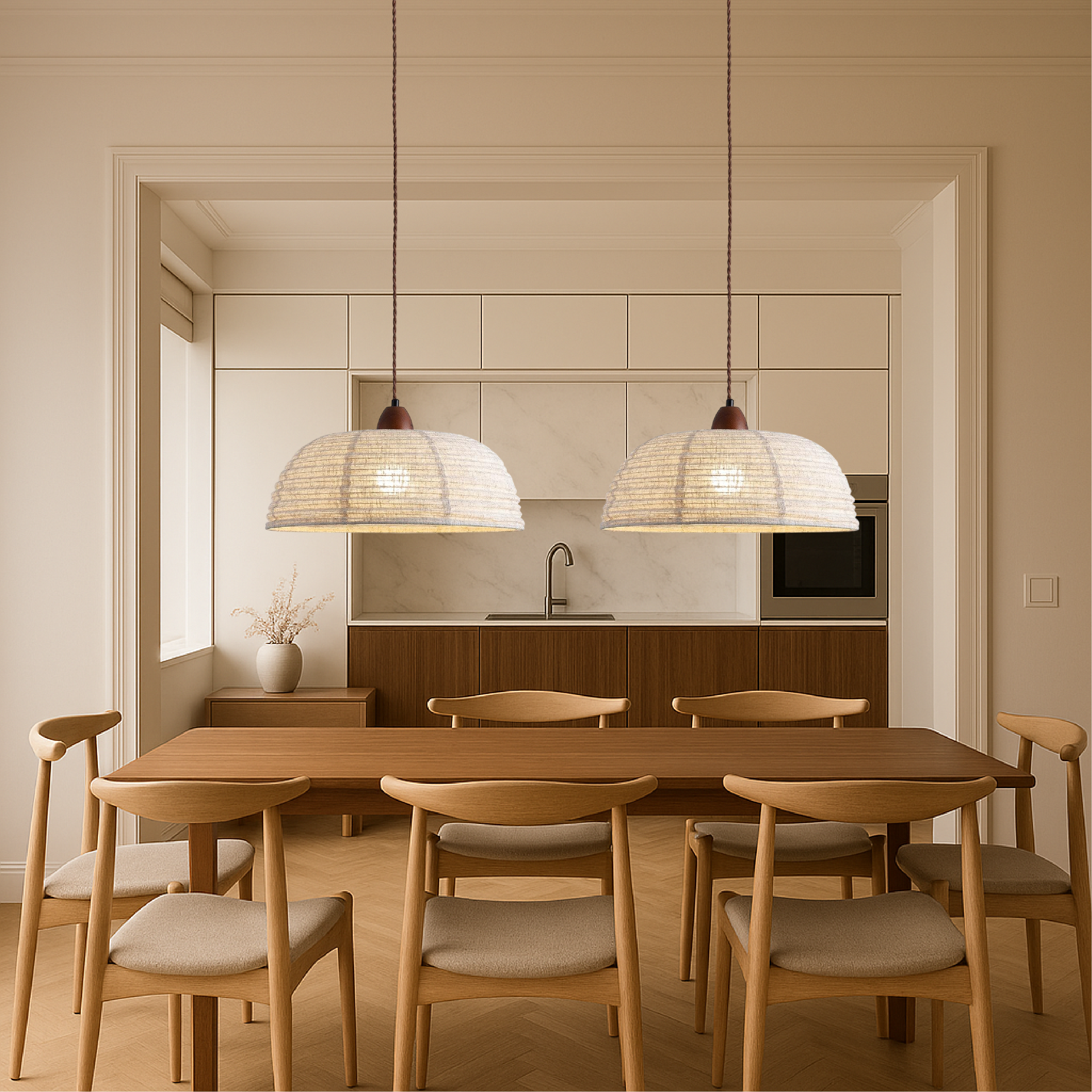 Elano | Retro Fabric Hanging Lamp 1