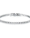 EleganceSparkle | Chic Dazzling Sterling Silver Tennis Bracelet for Women 3