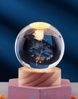 Elegant 3D Night Light Lamp with Crystal Design – USB Powered LED Home Decor Lighting 10