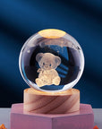 Elegant 3D Night Light Lamp with Crystal Design – USB Powered LED Home Decor Lighting 11