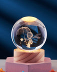 Elegant 3D Night Light Lamp with Crystal Design – USB Powered LED Home Decor Lighting 12