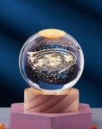 Elegant 3D Night Light Lamp with Crystal Design – USB Powered LED Home Decor Lighting 13