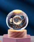 Elegant 3D Night Light Lamp with Crystal Design – USB Powered LED Home Decor Lighting 17