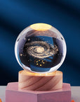 Elegant 3D Night Light Lamp with Crystal Design – USB Powered LED Home Decor Lighting 18